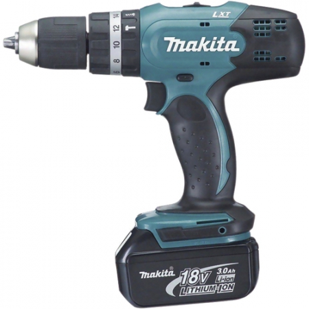 Аккумуляторная ударная дрель-шуруповерт Makita DHP 453 RFE