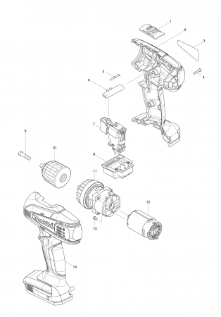 Редуктор в сборе Makita 126000-3 - Фото 2