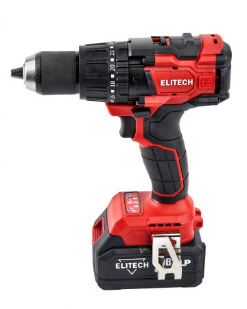 Аккумуляторная дрель ELITECH ДА21УБЛ2(E2201.048.02) + шнек для льда ELITECH 1820.117500 - Фото 4