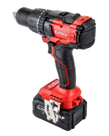 Аккумуляторная дрель ELITECH ДА21УБЛ2(E2201.048.02) + шнек для льда ELITECH 1820.117500 - Фото 5