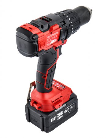 Аккумуляторная дрель ELITECH ДА21УБЛ2(E2201.048.02) + шнек для льда ELITECH 1820.117500 - Фото 6
