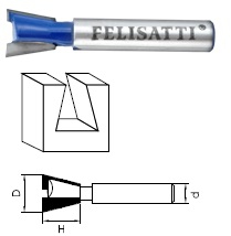 Фреза "ласточкин хвост", Z2 Felisatti 933870111