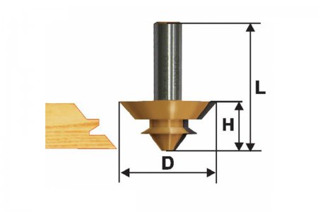 Фреза по дереву комбинированная универсальная ЭНКОР ф69.9х30.0, 10613