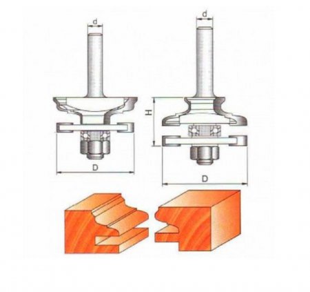 Набор фрез комбинированных рамочных GLOBUS 3502 Set