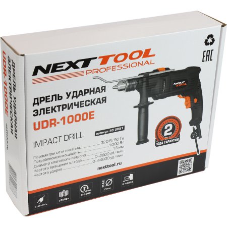 Дрель ударная NEXTTOOL UDR-1000E - Фото 2