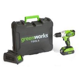 Дрель-шуруповерт аккумуляторная GreenWorks G24DDK2