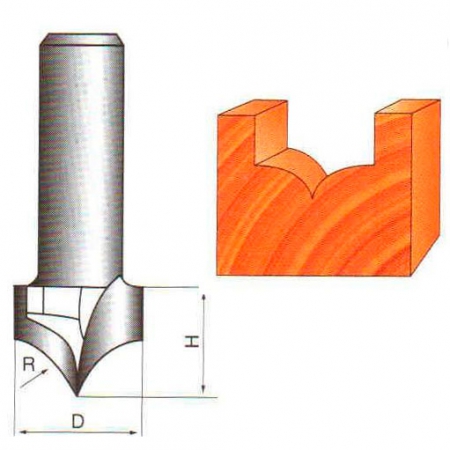 Фреза карнизная GLOBUS 2053 R10