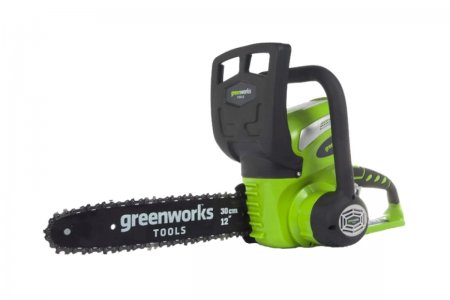 Цепная пила аккумуляторная щеточная GREENWORKS G40CS30 (20117) - Фото 1