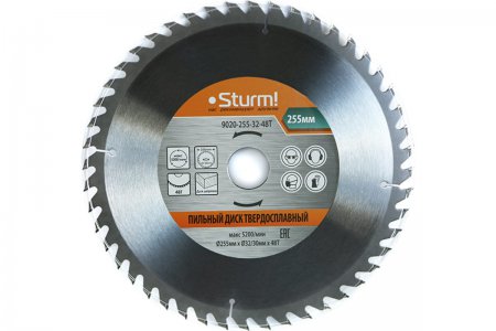 Пильный диск STURM 9020-255-32-48T - Фото 1