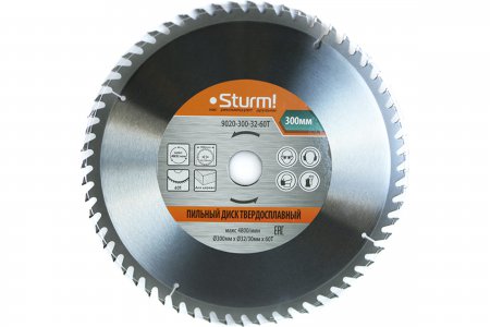 Пильный диск STURM 9020-300-32-60T - Фото 1