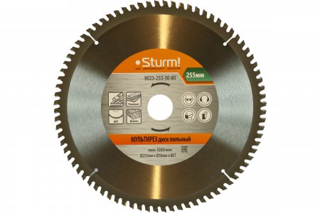 Пильный диск Sturm 9023-255-30-80 - Фото 1