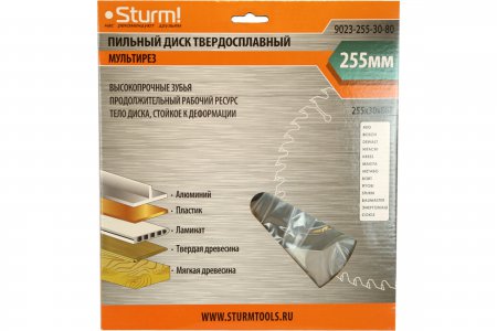 Пильный диск Sturm 9023-255-30-80 - Фото 2