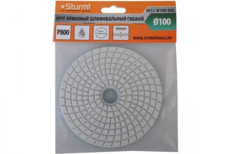 Алмазный гибкий шлифовальный круг STURM 9012-W100-800 - Фото 2