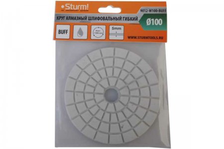 Алмазный гибкий шлифовальный круг STURM 9012-W100-BUFF - Фото 2