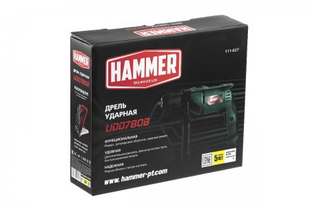 Дрель ударная Hammer Flex UDD780B - Фото 4