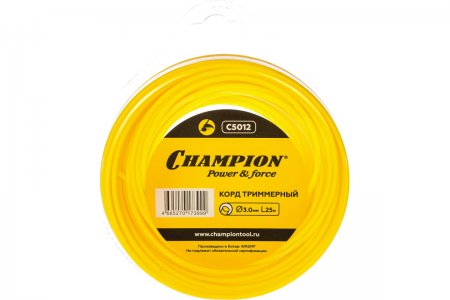 Корд триммерный CHAMPION Round 3.0мм* 25м C5012 - Фото 1