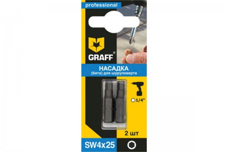 Бита GRAFF SW 4x25 410425