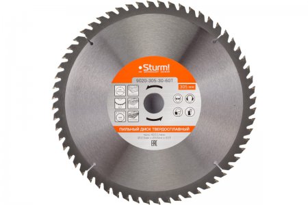 Пильный диск STURM 9020-305-30-60T - Фото 1