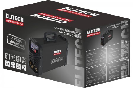 Сварочный аппарат ELITECH HD WM 200 DC PULSE - Фото 3