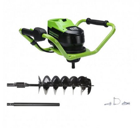 Аккумуляторный мотобур GREENWORKS GC-AUGER 3707907 без АКБ и ЗУ - Фото 4