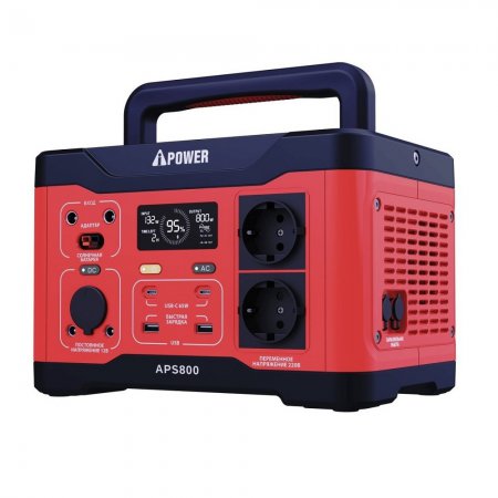 Аккумуляторная портативная электростанция A-iPower APS800 20602 - Фото 1