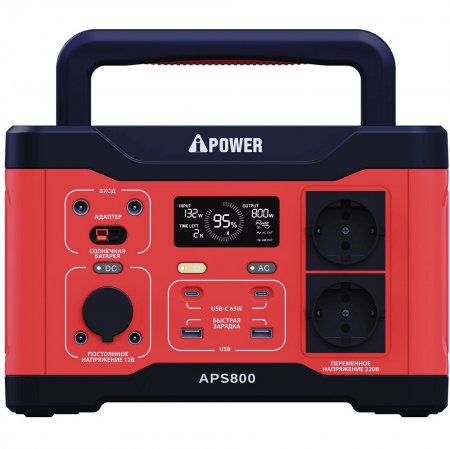 Аккумуляторная портативная электростанция A-iPower APS800 20602 - Фото 2