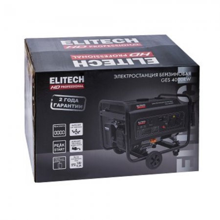 Генератор бензиновый ELITECH HD GES4000RW - Фото 2