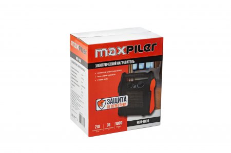 Пушка тепловая электрическая MAXPILER MEH-3000 - Фото 4