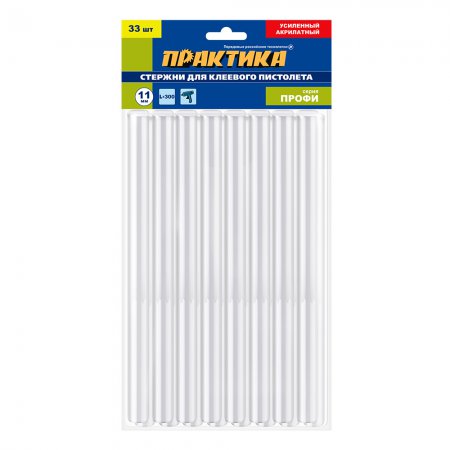 Клей для клеевого пистолета ПРАКТИКА 916-486 Клей для клеевого пистолета ПРАКТИКА 916-486