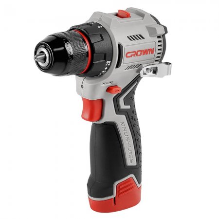 Аккумуляторная дрель-шуруповерт CROWN CT21129HMX-2 BMC - Фото 1