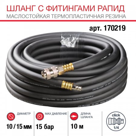 Шланг с фитингами FUBAG 170219