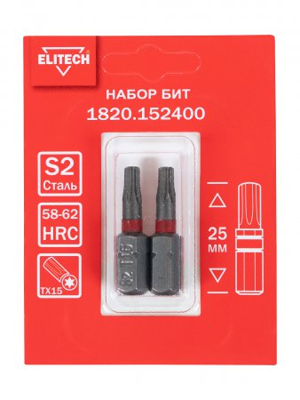 Биты ELITECH 1820.152400 Биты ELITECH 1820.152400