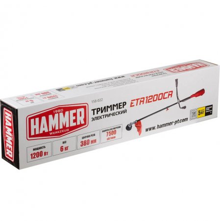 Триммер электрический HAMMER ETR1200CR 647932 - Фото 6