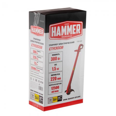 Электрический триммер HAMMER ETR300B - Фото 4
