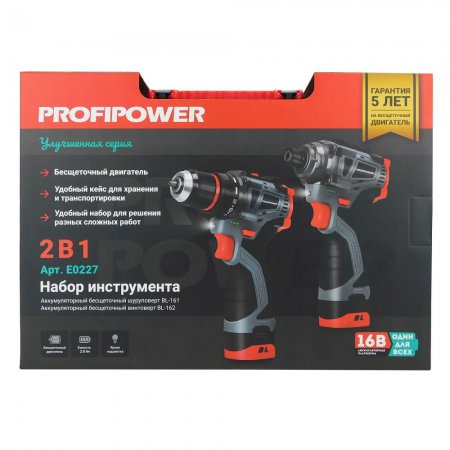 Набор аккумуляторный ProfiPower 2в1 ProfiSet 2A16 E0227 - Фото 6 Набор аккумуляторный ProfiPower 2в1 ProfiSet 2A16 E0227 - Фото 6