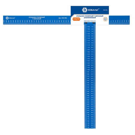 Угольник столярный Т-образный КОБАЛЬТ 916-561 - Фото 1 Угольник столярный Т-образный КОБАЛЬТ 916-561 - Фото 1