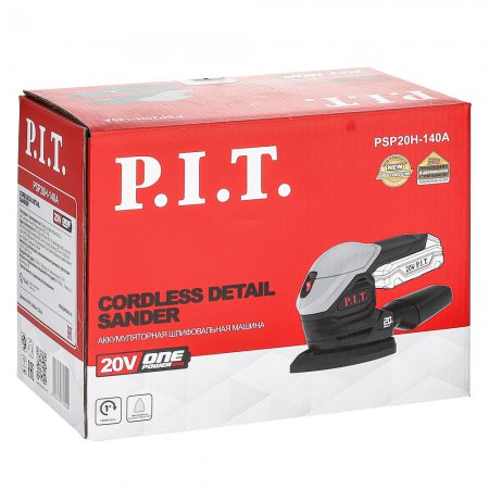 Шлифмашина дельтовидная аккумуляторная PIT PSP20H-140A SOLO без АКБ и ЗУ - Фото 3