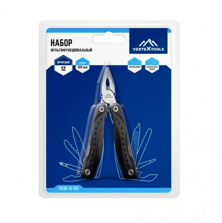 Мультитул VERTEX 0038-12-105 - Фото 3 Мультитул VERTEX 0038-12-105 - Фото 3