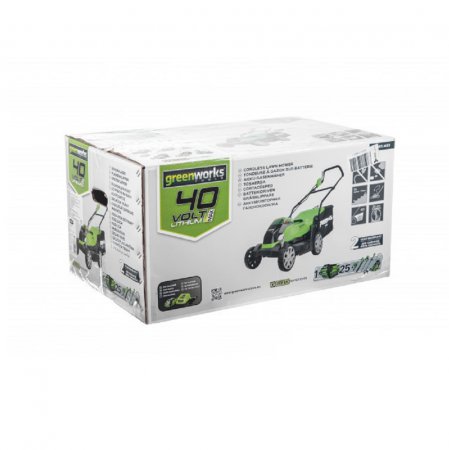Газонокосилка аккумуляторная GREENWORKS G40LM35K2 2501907UA - Фото 4