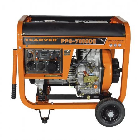 Дизельный генератор CARVER PPG -7000DE 01.020.00023 - Фото 2 Дизельный генератор CARVER PPG -7000DE 01.020.00023 - Фото 2