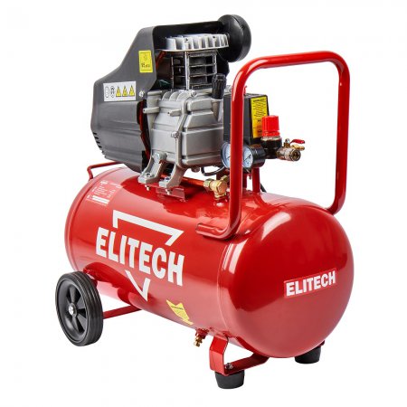 Компрессор коаксиальный масляный Elitech ДМ КМ200/50  - Фото 3 Компрессор коаксиальный масляный Elitech ДМ КМ200/50  - Фото 3