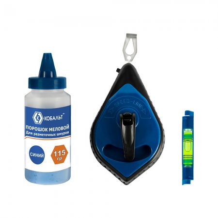 Набор: шнур+краска КОБАЛЬТ 907-224 - Фото 1 Набор: шнур+краска КОБАЛЬТ 907-224 - Фото 1