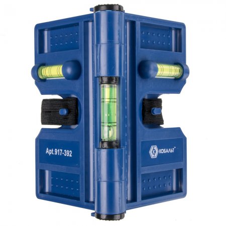 Угловой уровень строительный КОБАЛЬТ 917-392 - Фото 2 Угловой уровень строительный КОБАЛЬТ 917-392 - Фото 2