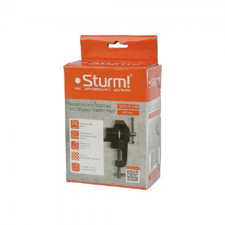 Мини-тиски поворотные STURM 1075-12-040 - Фото 2