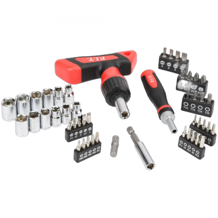 Набор бит и головок с рукоятками P.I.T. HSDR04-0048 - Фото 1 Набор бит и головок с рукоятками P.I.T. HSDR04-0048 - Фото 1