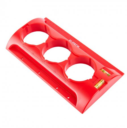 Шаблон для сверления розеток с уровнем ELITECH 320901 - Фото 3