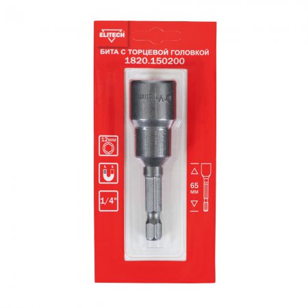 Бита с торцевой головкой ELITECH 1820.150200