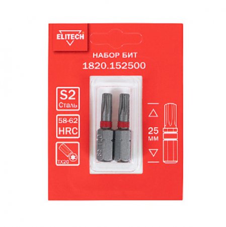 Набор бит ELITECH 1820.152500 - Фото 2