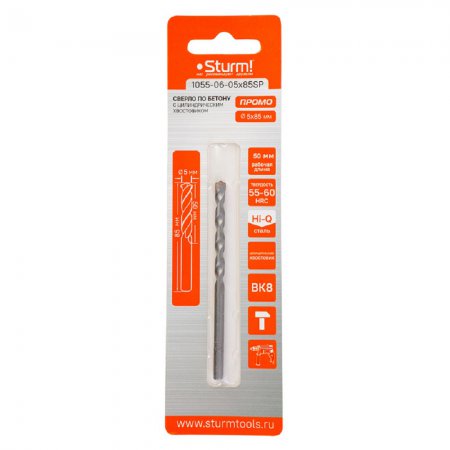 Сверло по бетону STURM 1055-06-05x85SP - Фото 2