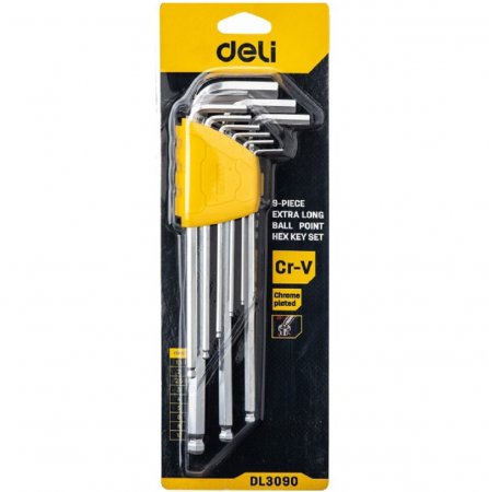 Набор шестигранных ключей DELI DL3090 - Фото 4 Набор шестигранных ключей DELI DL3090 - Фото 4